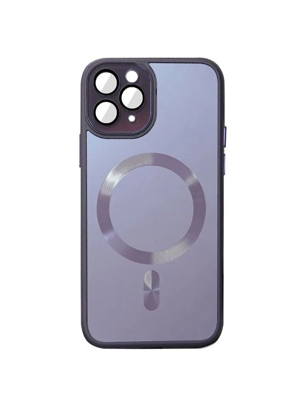 Чехол накладка для Apple iPhone 13 Pro MagSafe TPU + Glass 6.1" Deep Purple No Brand (402176998)