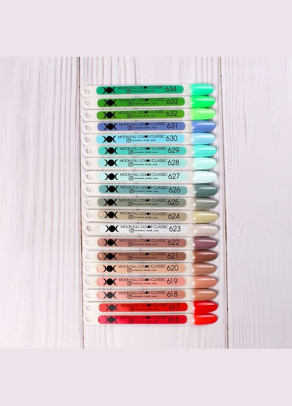 Гель-лак FULL color Gel polish №630 (нежно-голубой, eмаль), 8 мл Moon (338433142)