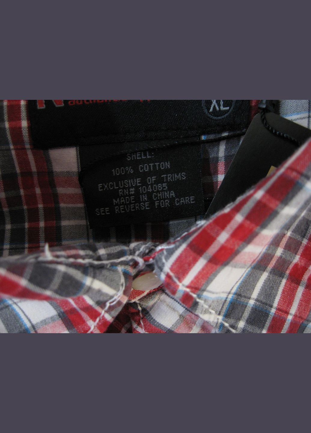 Красная кэжуал рубашка в клетку No Brand