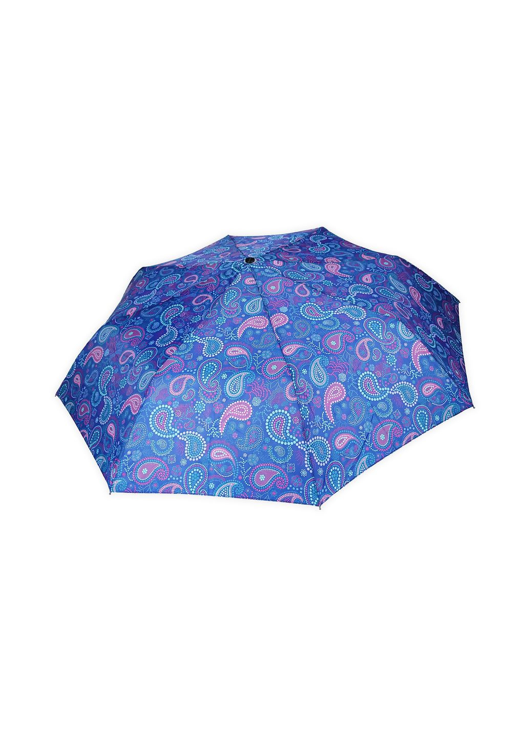 Зонт складной полуатомат фиолетовый турецкий огурец 97 см 8 спиц 061 No Brand (272149761)