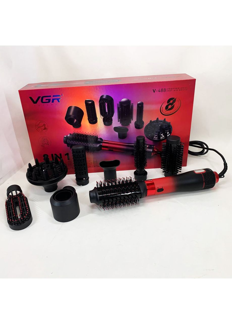 Дорожный мощный фен для волос 8 в 1 V-488, Электрический фен для укладки, Удобный XN-480 электрический фен VGR (351486402)