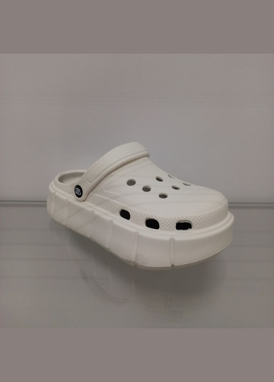 Жіночі крокси шльопанці на високій платформі малинового кольору Progress Service (356027636)