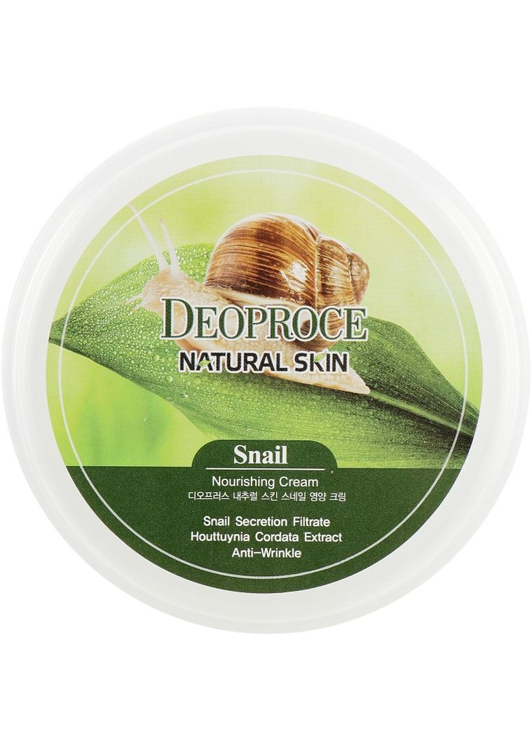 Крем для обличчя і тіла, з екстрактом равлика Natural Skin Snail Nourishing Cream 100g (544625-62786) Deoproce (368622442)