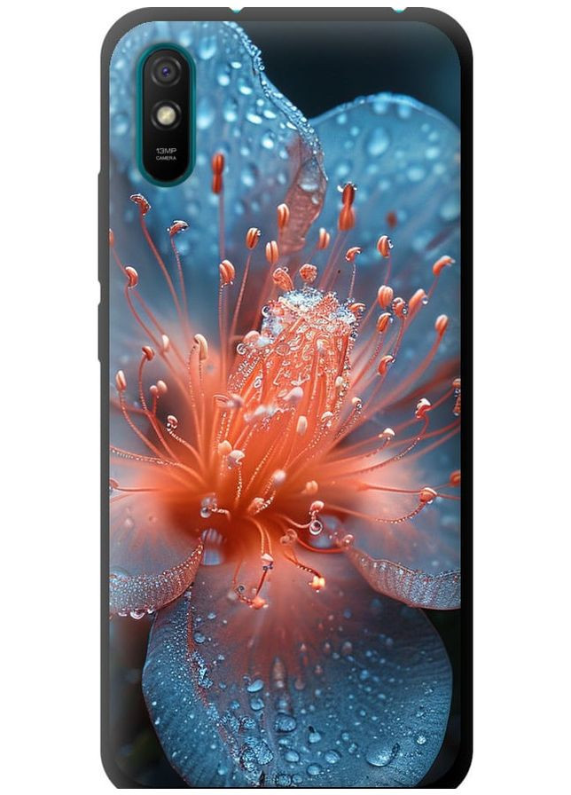 TPU черный чехол 'Роса на цветке' для Endorphone Xiaomi Redmi 9A (285108861)