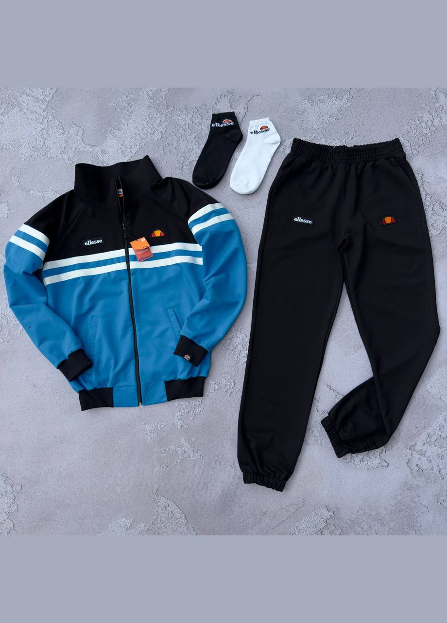 Синій демісезонний костюм турецька двухнитка + 2 пари шкарпеток у подарунок No Brand