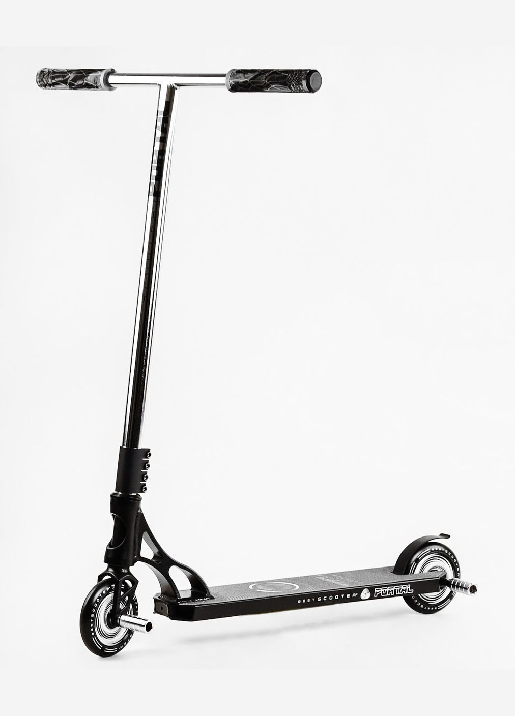 Самокат трюковий "Portal" HIC-система, пеги, алюмінієвий диск та дека, колеса PU. Black and white (114053) Best Scooter (340908721)