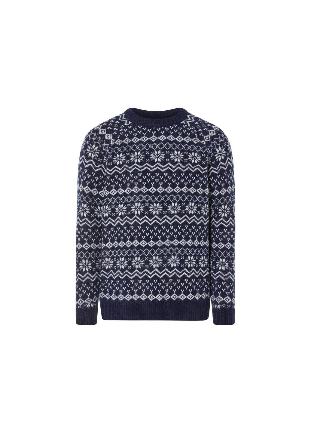 Темно-синій демісезонний свитер з візерунком для чоловіка lycra® 482488 темно-синій Livergy