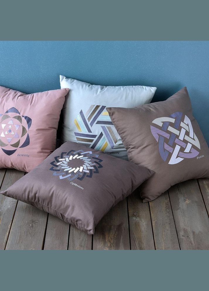 Подушка декоративная см Simplicity антиаллергенная мята с вышивкой IDEIA (367727596)