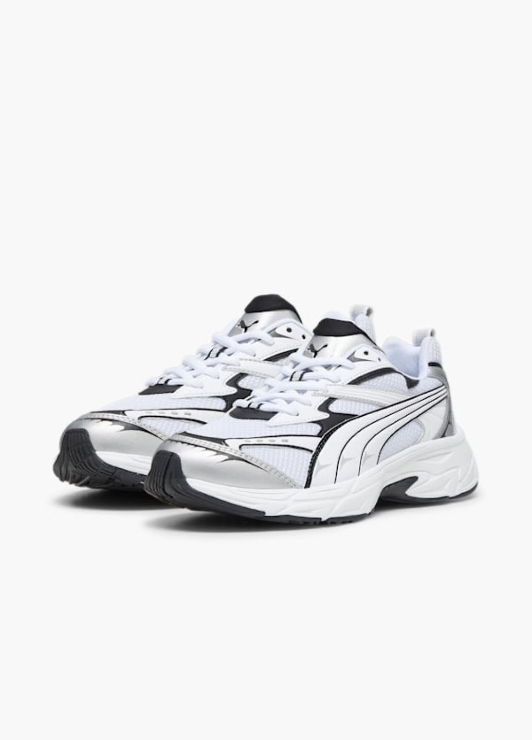 Белые демисезонные кроссовки мужские morphic base sneakers white 392982-02 Puma