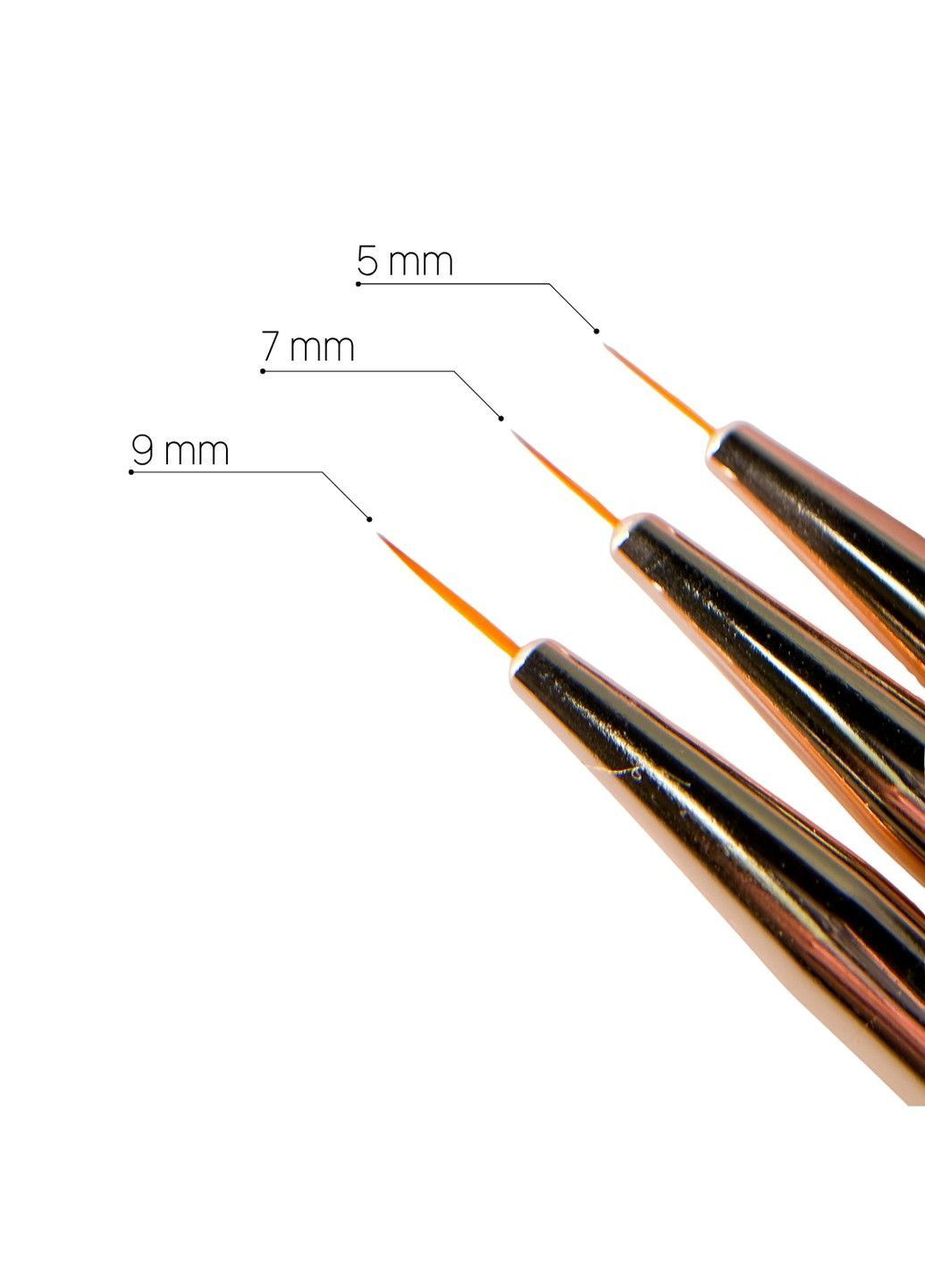 Кисточка для рисования 9 мм без колпачка, розовое золото. Loya (365783454)