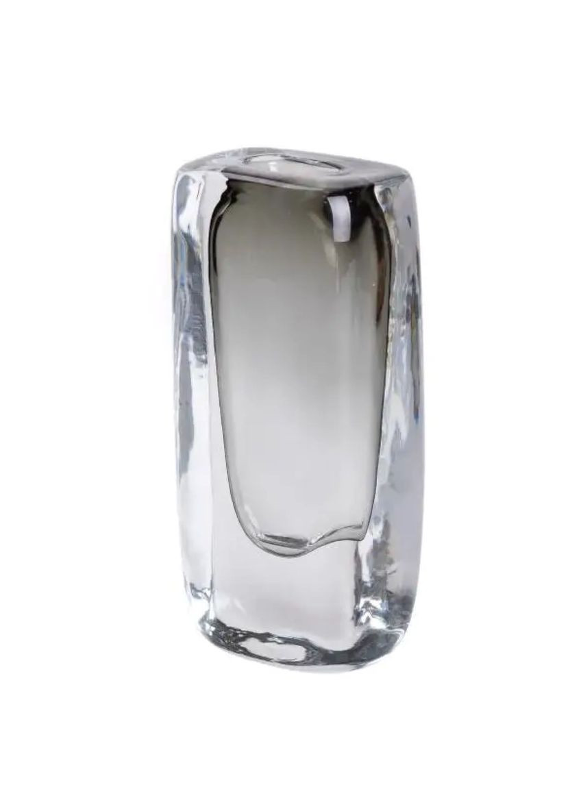 Стеклянная ваза прозрачная 150 мл для цветов цилиндрическая серого цвета минималистичная ваза для интерьера ProDobro (364189802)