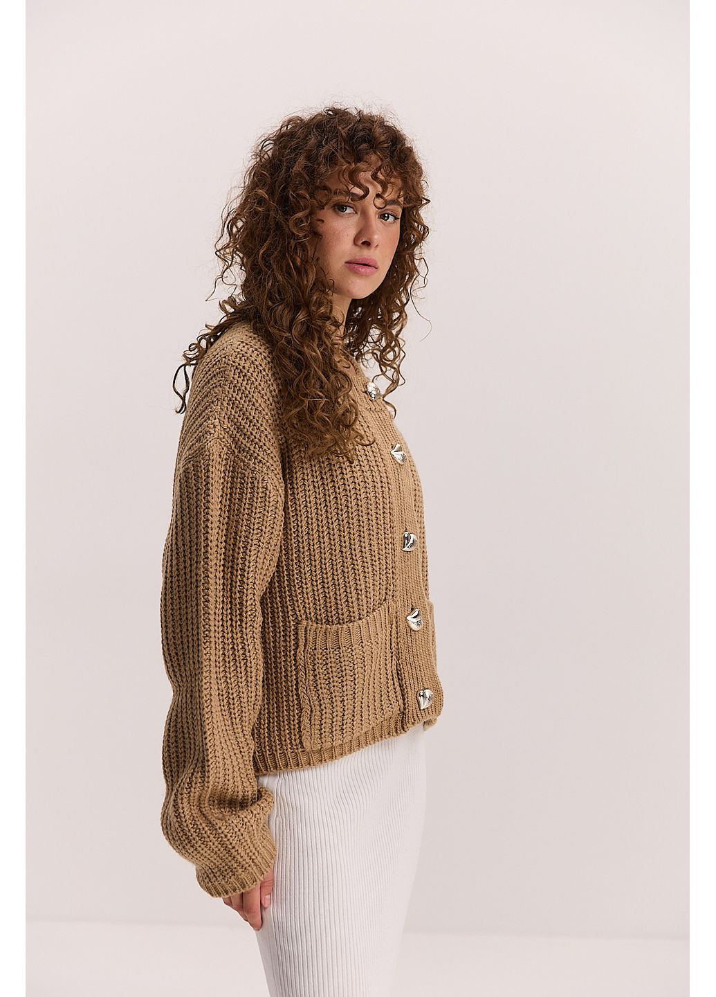 Темно-бежевый кардиган Arjen