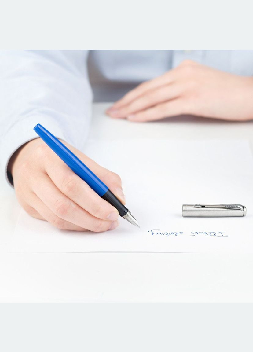 Перьевая ручка Jotter 17 Plastic Blue CT F в Eco упаковке 15 111e Parker (317307551)