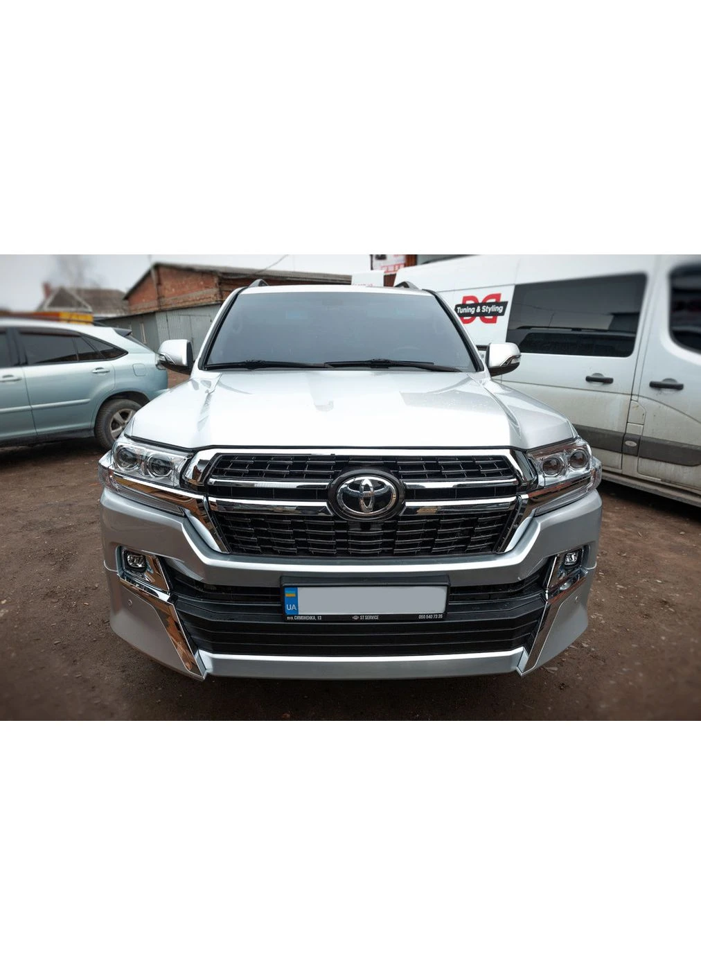 Комплект обвісів 2016-2025 (Executive 2021) Білий колір для Toyota Land 200 рр Cruiser (389421332)