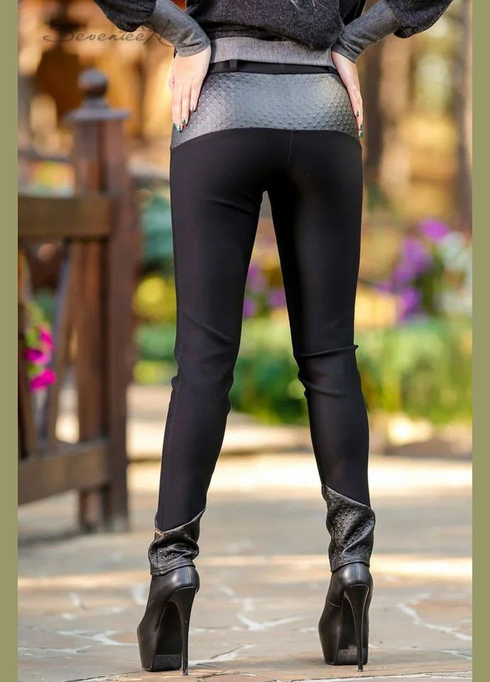 Черные демисезонные лосины Seventeen
