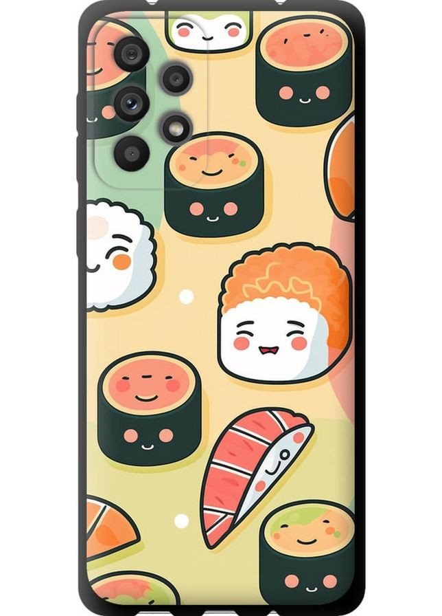 TPU чорний чохол 'Суші патерн' для Endorphone Samsung Galaxy A73 A736B (278236325)