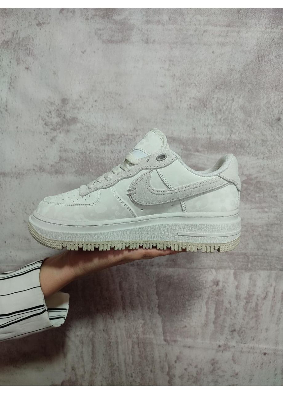 Білі Осінні кросівки чоловічі nike air force 1 low luxe summit white найк аір форс 1 преміум No Brand