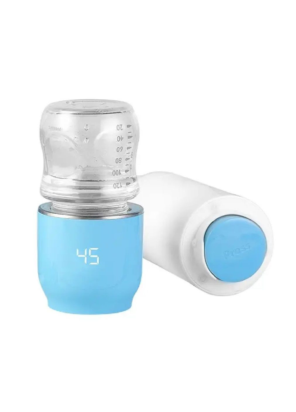 Подогреватель для бутылочек беспроводной аккумуляторный с дозатором смеси 3 режима работы 70х70х246 мм (477914-Prob) Голубой Unbranded (300914677)