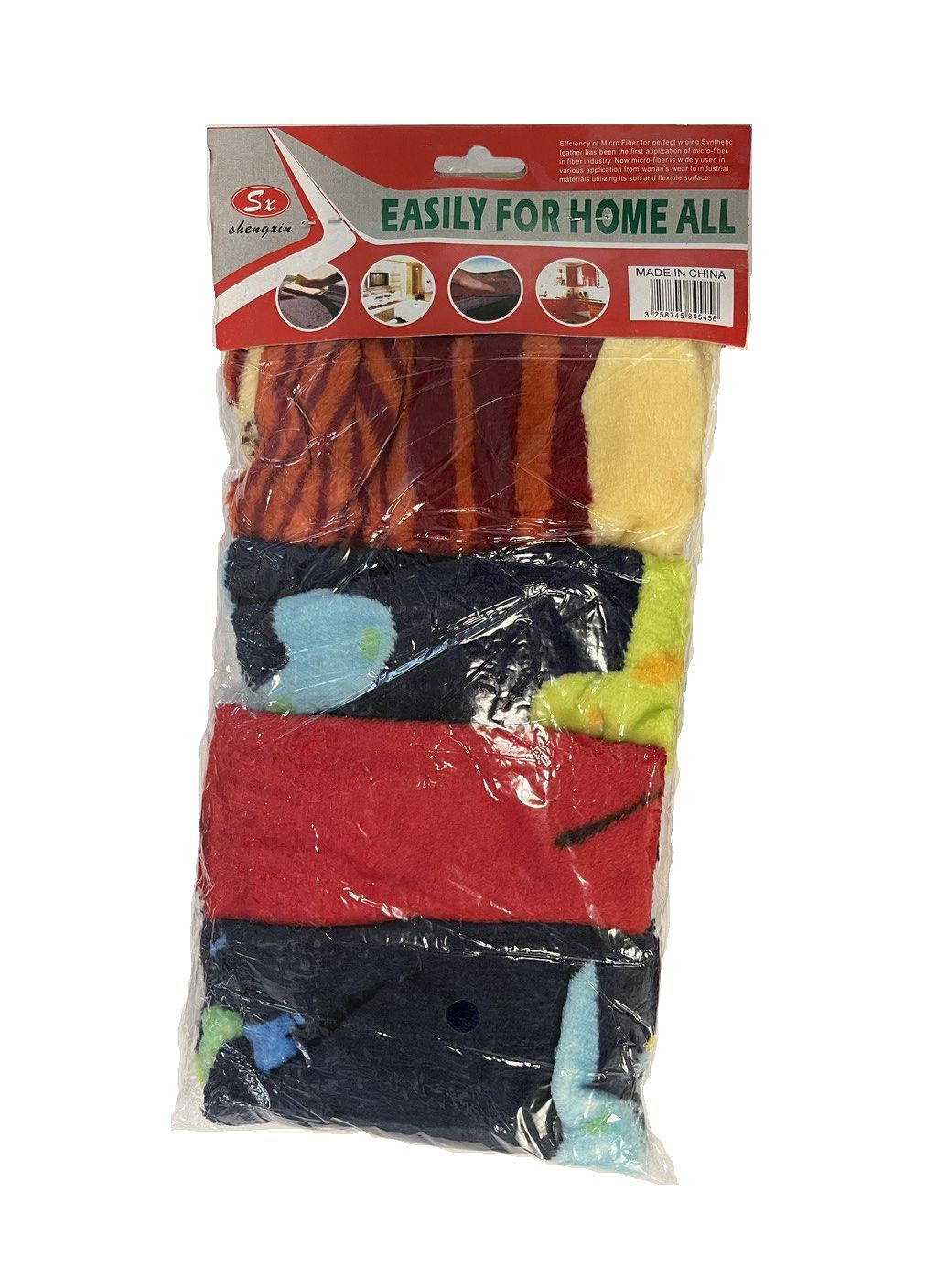 @Серветка мікрофібра 30*30 А0836 4шт(300) No Brand (338861724)