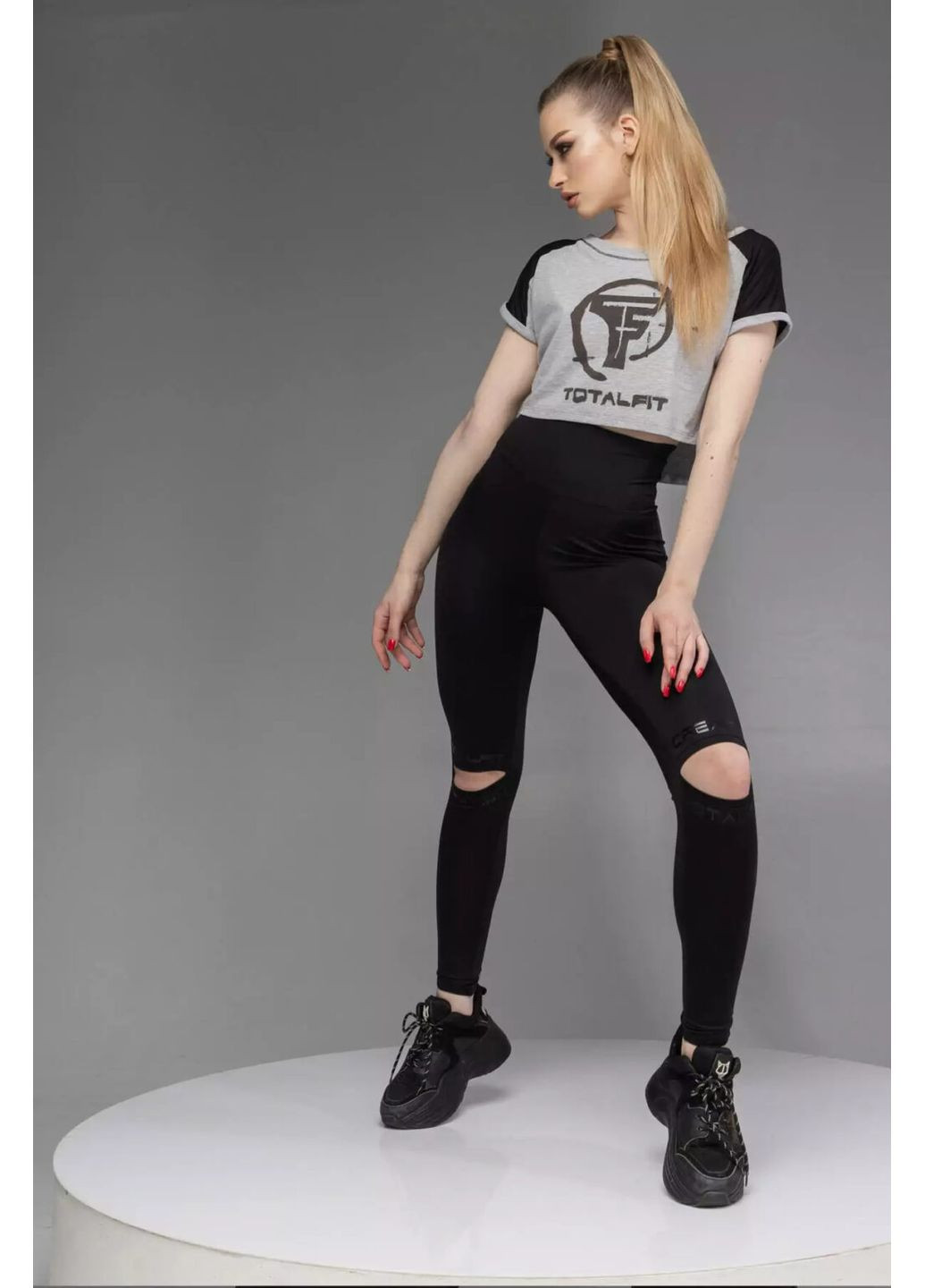 Черные демисезонные лосины creation TOTALFIT