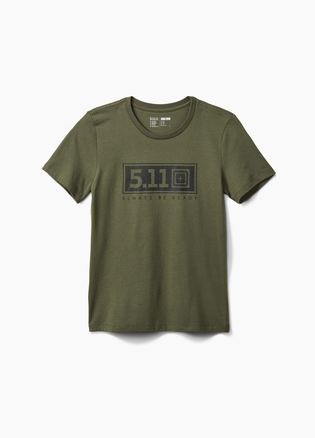 Женская футболка с рисунком Women's Logo Rectangle RANGER GREEN 5.11 Tactical (331643103)