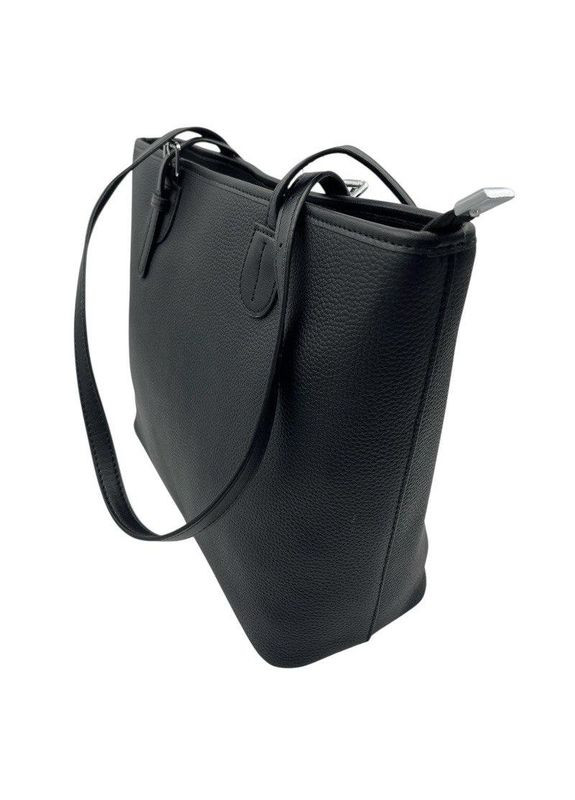 Сумка женская шопер из натуральной кожи черная 2 ручки 8930 No Brand (368801412)