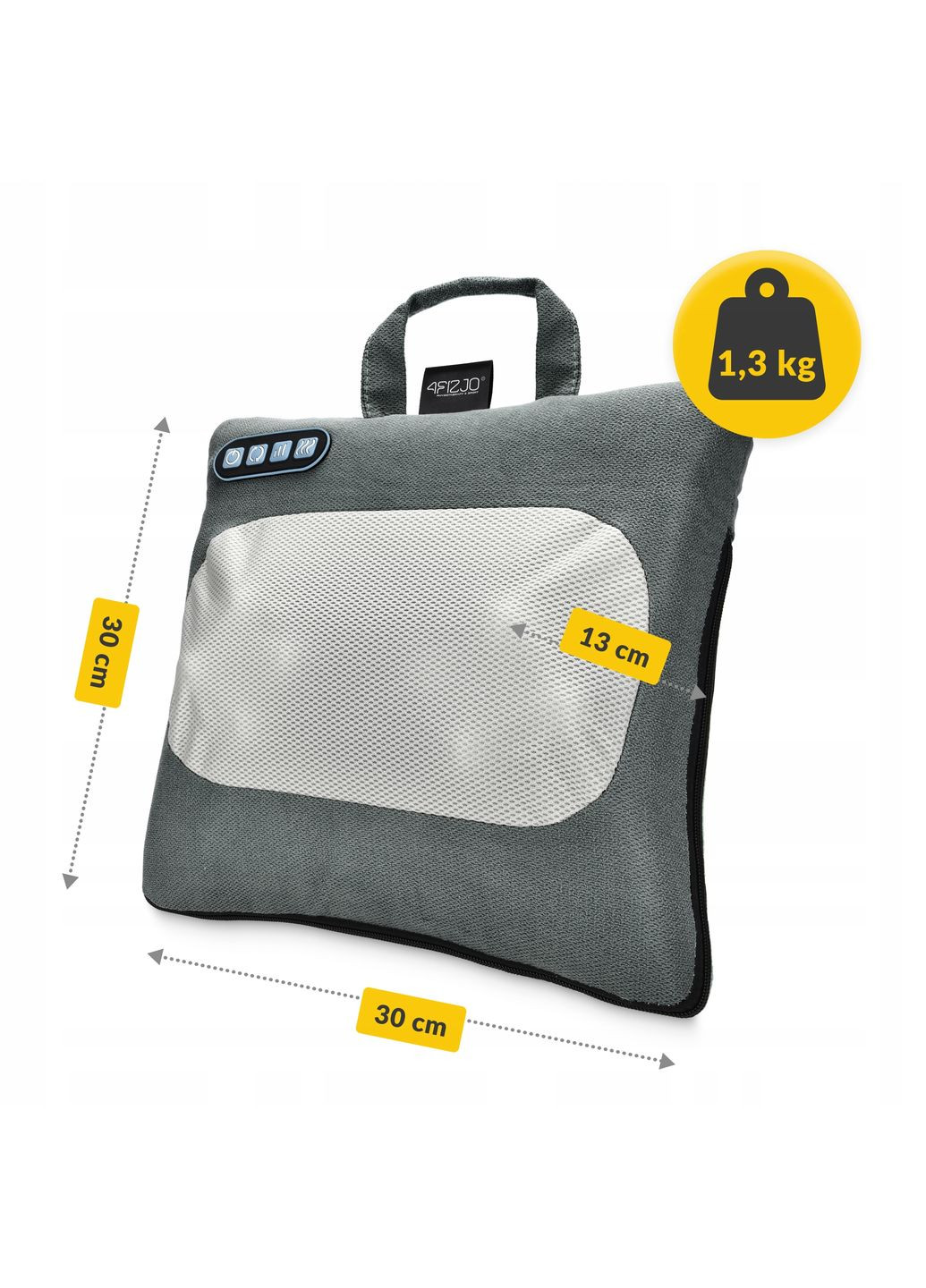 Подушка-массажер Shiatsu Lite Black (P-5905973404136) 4FIZJO (314903172)