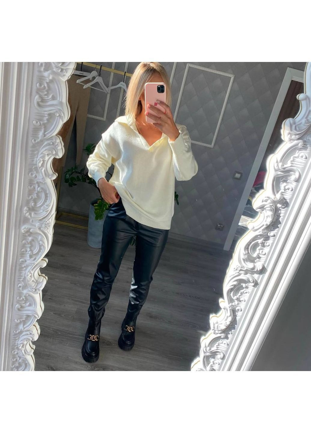 Жіночі штани з екошіри No Brand (366227199)