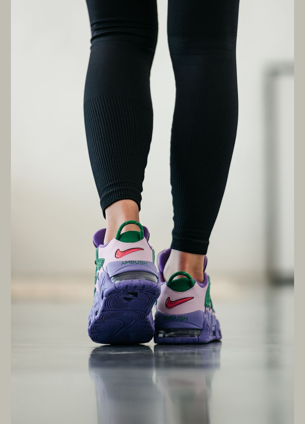 Кроссовки женские Nike Air More Uptempo x Ambush purple | Найк Аир Мор Уптемпо фиолетовые No Brand фиолетовые демисезоны (315761815)