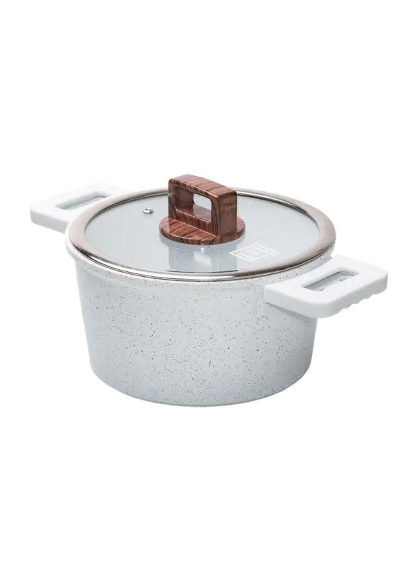 Каструля алюмінієва з антипригарним покриттям 3 л біла HP-4-440 MGC (370800774)