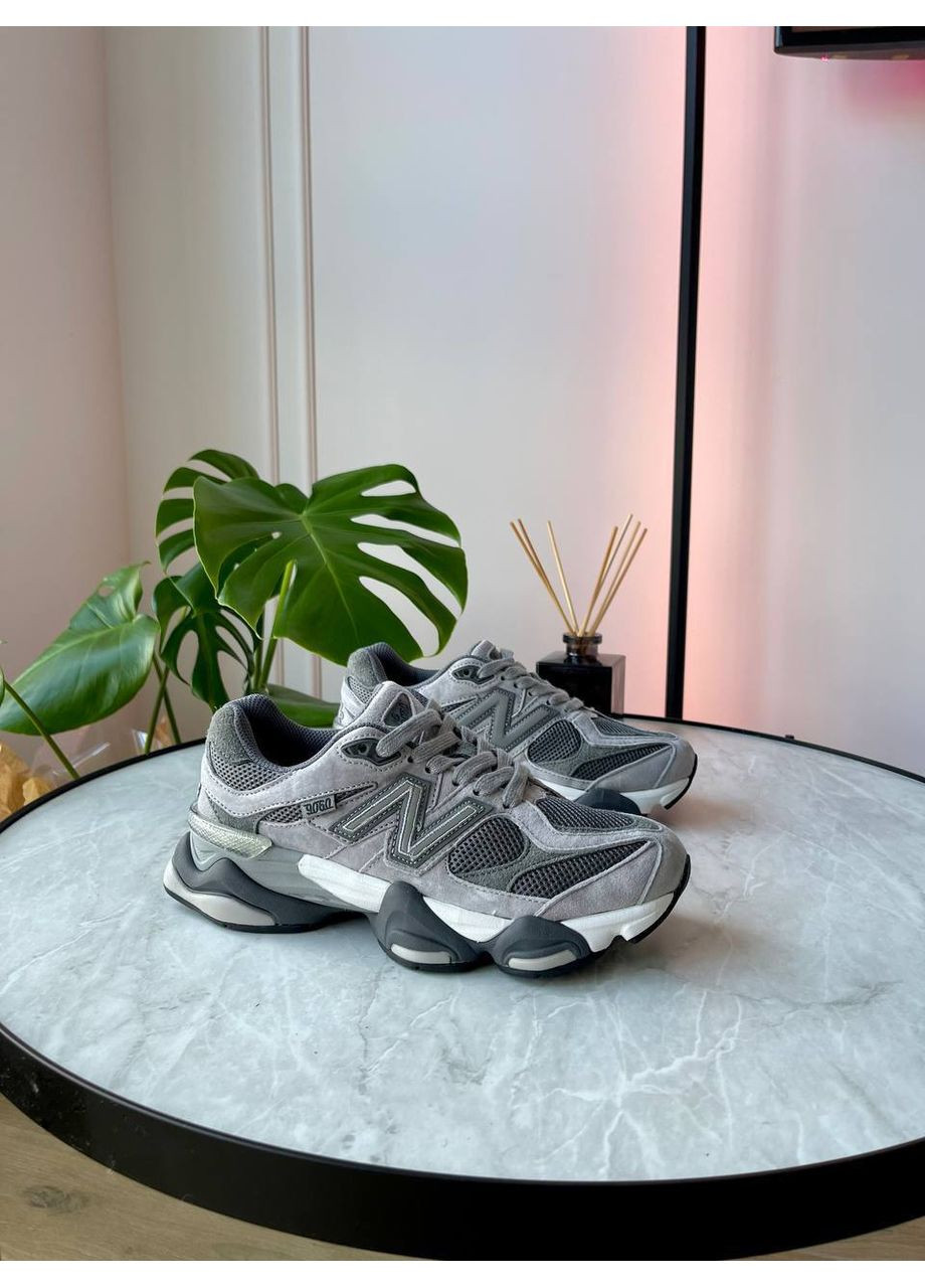 Темно-сірі Осінні кросівки чоловічі і жіночі new balance 9060 x joe freshgoods dark gray | нью беланс 9060 темно-сірі No Brand