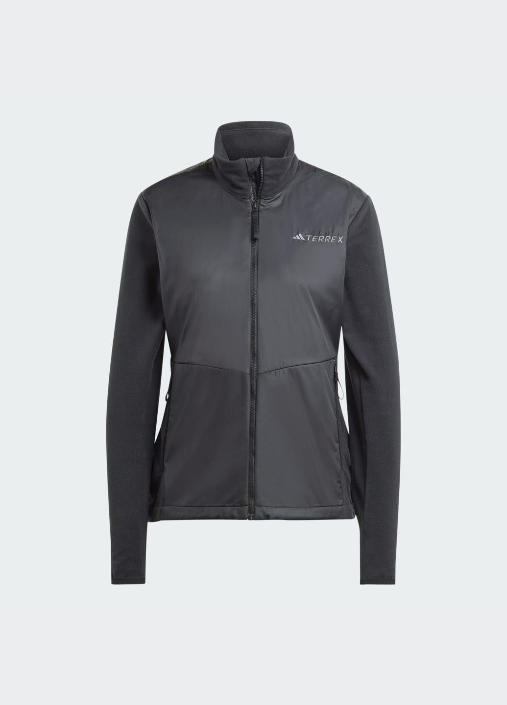 Черная демисезонная куртка terrex multi wind fleece adidas