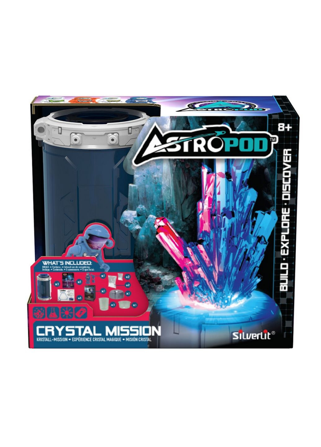 Игровой набор Миссия «Вырасти кристалл» Astropod с фигуркой 15,9х17,78х8,26 см Silverlit (289365324)