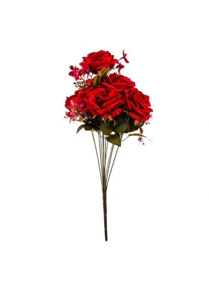 Букет Цветочный коктейль (7 бутонов роз, 4 гортензии) 51 см (9207-001) ELISEY (328924264)