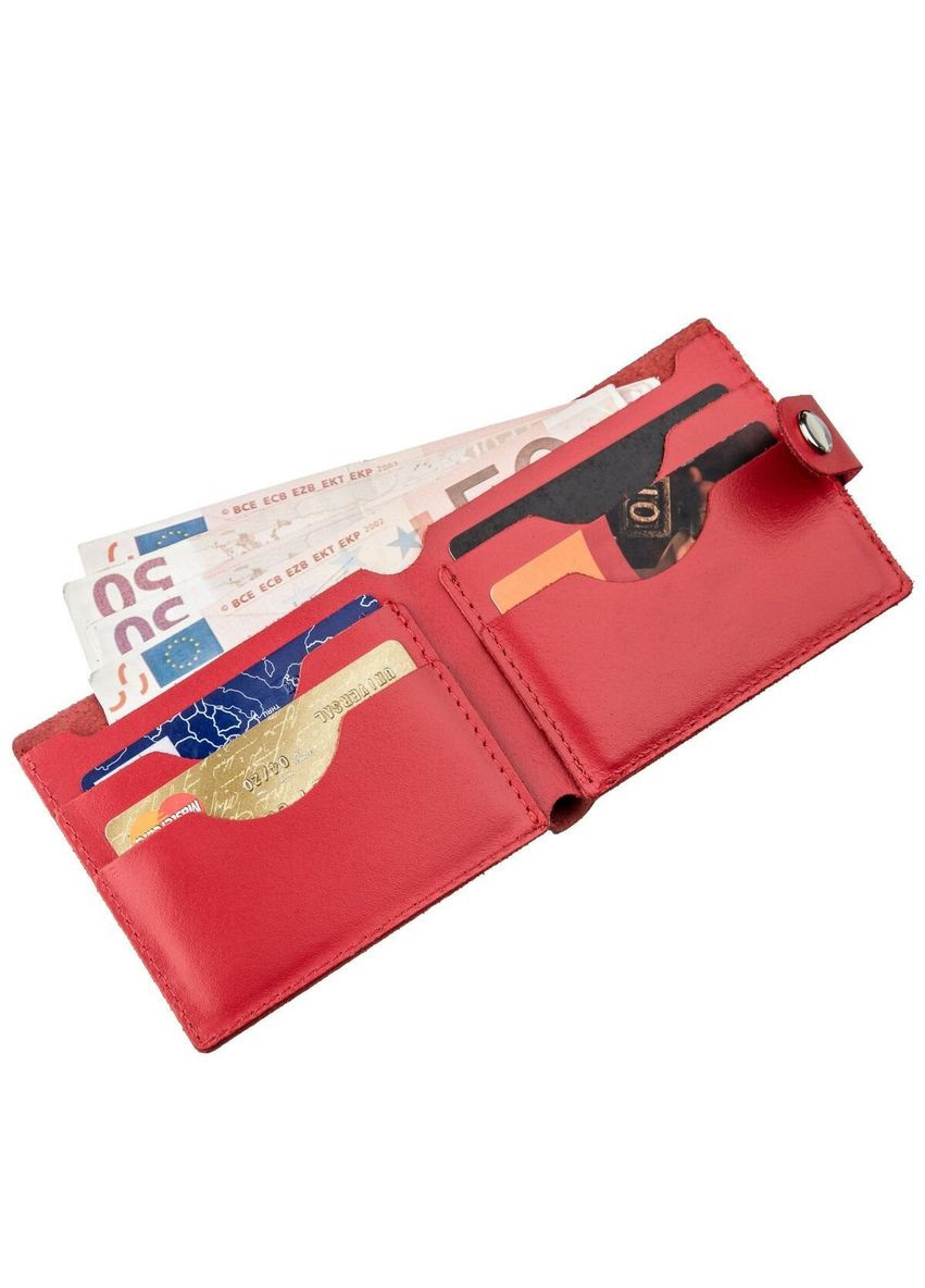 Кошелек женский кожаный 16215 Красный Shvigel (331907504)