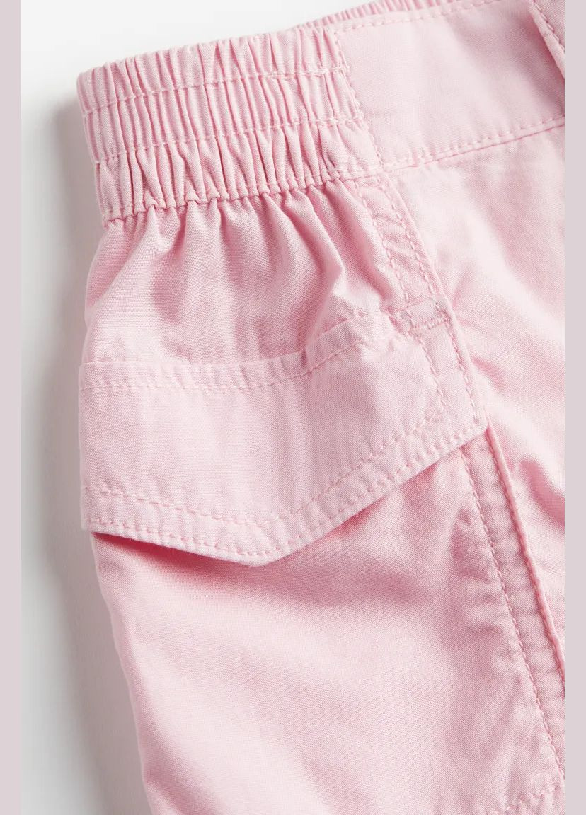 Шорты котоновые с карманами для девочки 1115782-002 H&M (298796496)