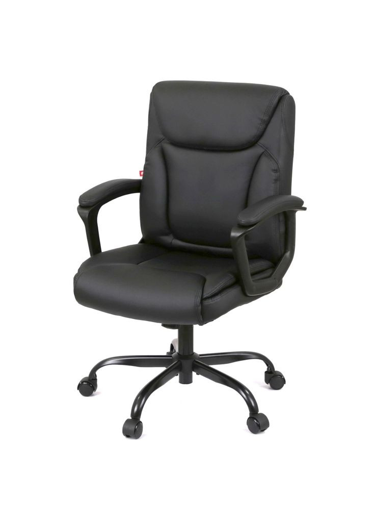 Офісне крісло Лівар TILT 10002M Чорний (m484415) Аклас Лівар TILT 10002M Чорний (PU Black) (366567125)