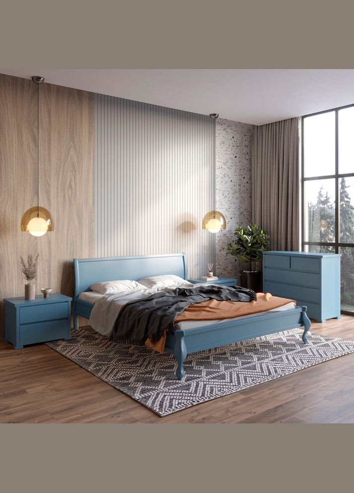 Односпальне дерев'яне ліжко Палермо (S7010R90B) 70х200 см (MBG-11254) Mebigrand (366085882)