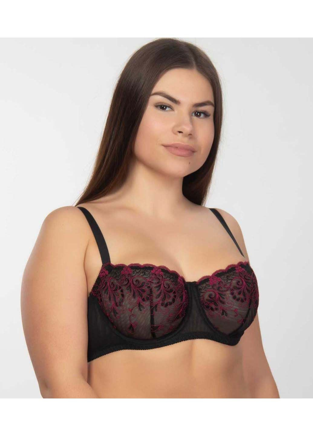 Чёрный бюстгальтер Elita с косточками