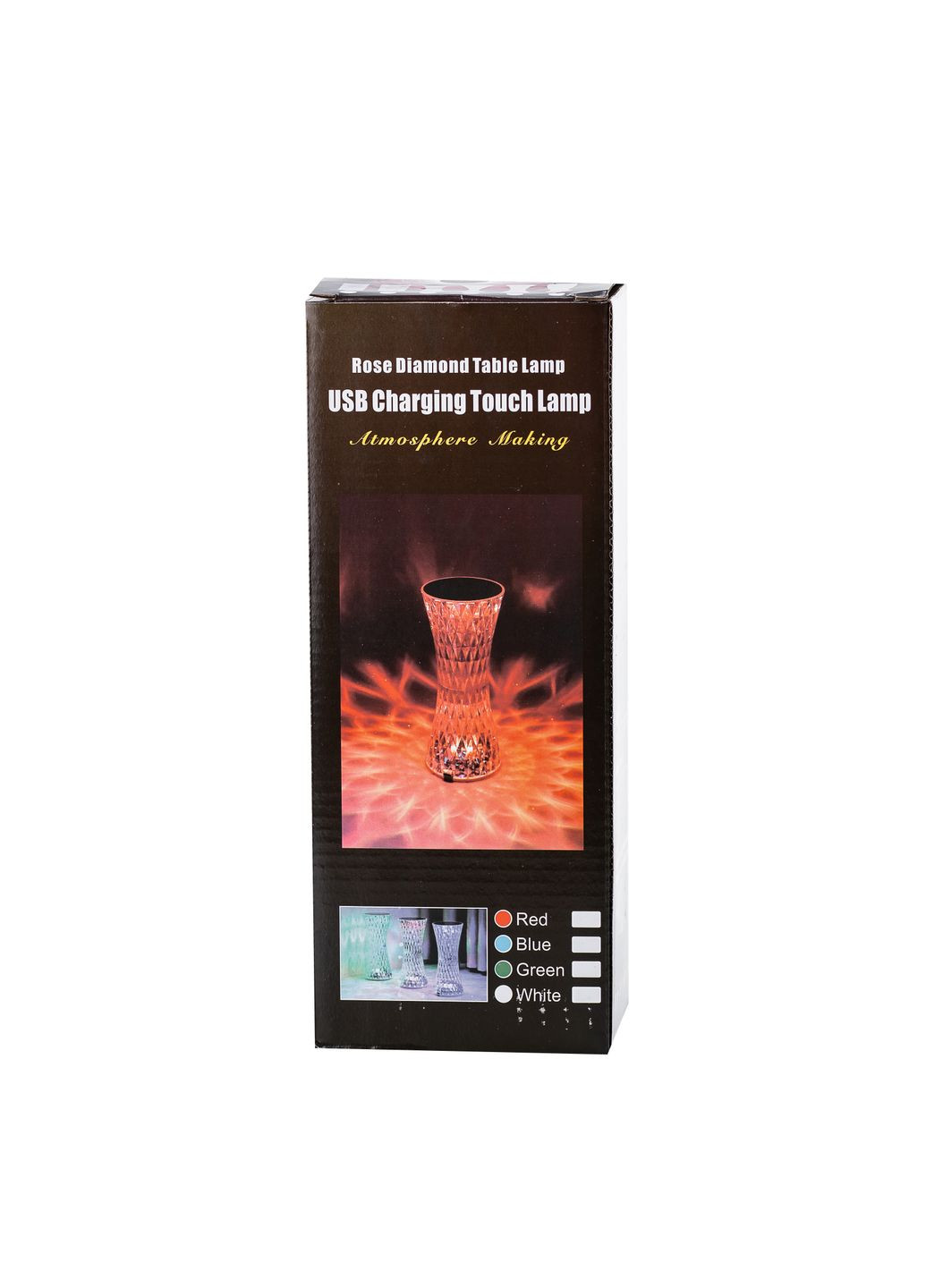 Світильник-нічник Crystal Rose із проекцією та пультом ДК, різні кольори No Brand (358649673)