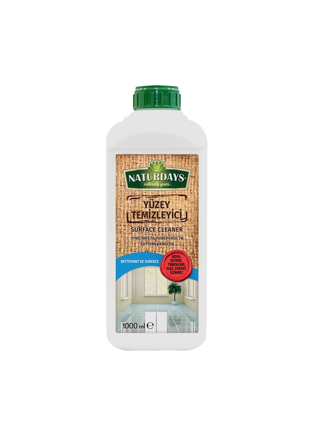 Универсальный натуральный очиститель поверхностей, 1000 мл Naturdays (325413415)