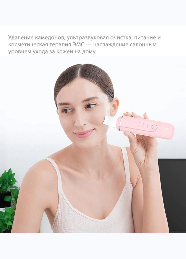 Прилад для очищення обличчя Xiaomi MS7100 Ультразвуковий скрабер рожевий inFace (294092887)