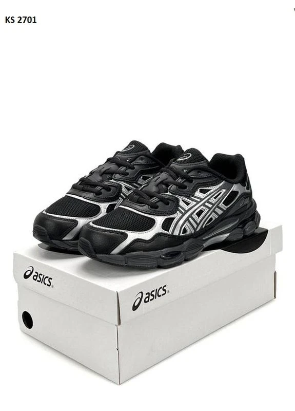 Чорні літні кросівки asics gel-nyc black асікс гель нюк No Brand