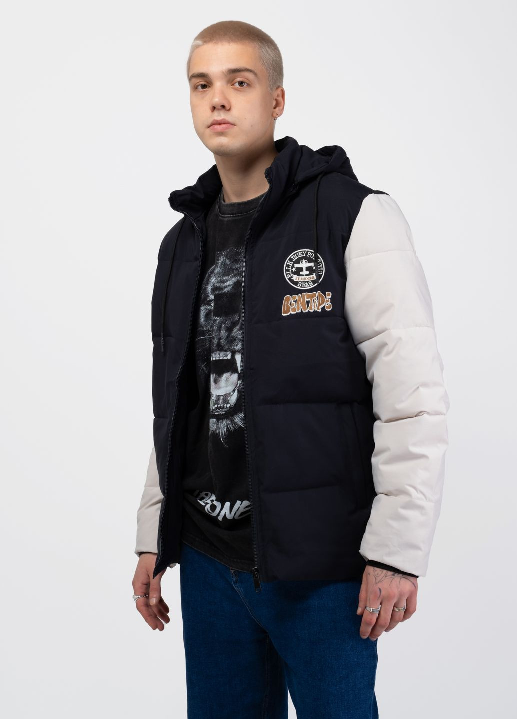 Чорна зимня куртка чоловіча зимова wx-7111-1 чорна 345019 Power