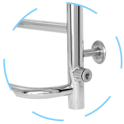 Водяное полотенцесушитель Евромикс П6 450 х 600 б/п 1/2" мц 500 Laris (336936579)