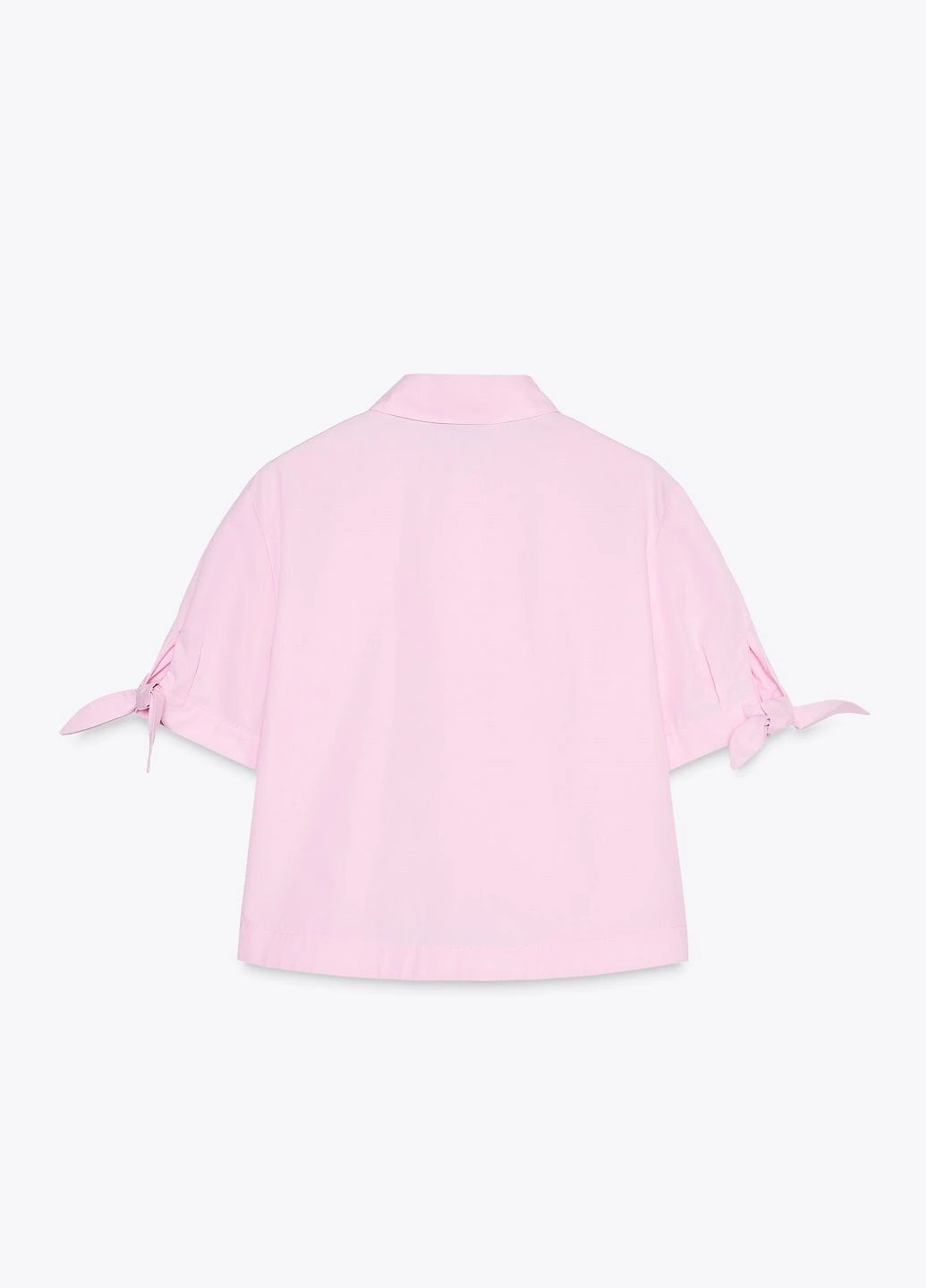 Розовая кэжуал рубашка однотонная Zara