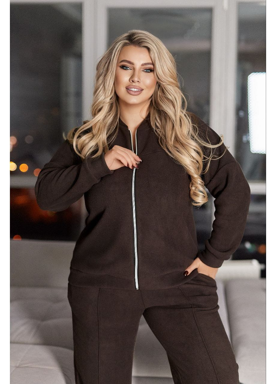 Женский теплый спортивный костюм из флиса-полара (ЗАМЕР В ОПИСАНИИ) DK/DL Мода без кордонів (366030098)