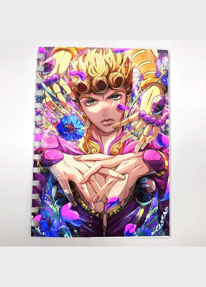 Блокнот скетчбук Джорно Джованна аниме Невероятные приключения ДжоДжо JoJo’s (sk0123) No Brand (327004593)