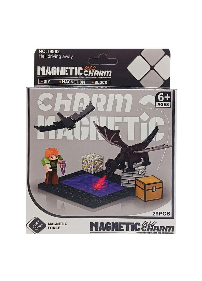 Дитячий магнітний конструктор Minecraft 9962, 29 деталей Bambi (367963166)