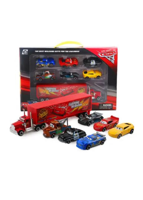 Набор из 7 машинок. Машинки из м/ф Тачки. Lightning McQueen. Машинка Молния Маккуин. No Brand (295291947)